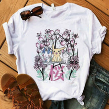 Lade das Bild in den Galerie-Viewer, Pokemon T-Shirt für Frauen / Mädchen Snorlax Togepi Squirtle Japanese T-Shirt kaufen
