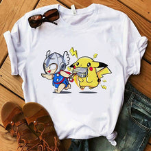 Lade das Bild in den Galerie-Viewer, Pokemon T-Shirt für Frauen / Mädchen Snorlax Togepi Squirtle Japanese T-Shirt kaufen
