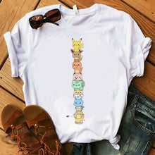 Lade das Bild in den Galerie-Viewer, Pokemon T-Shirt für Frauen / Mädchen Snorlax Togepi Squirtle Japanese T-Shirt kaufen

