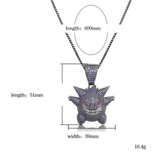 Lade das Bild in den Galerie-Viewer, Gengar Pokemon Hip Hop Halskette kaufen
