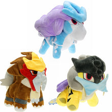 Lade das Bild in den Galerie-Viewer, 20cm Suicune, Entei oder Raikou Stofftier Pokemon Figuren (ca. 20cm) kaufen
