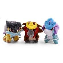 Lade das Bild in den Galerie-Viewer, 20cm Suicune, Entei oder Raikou Stofftier Pokemon Figuren (ca. 20cm) kaufen

