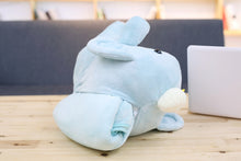 Lade das Bild in den Galerie-Viewer, Niedliches Hippo oder Elefanten Kuscheltier Baby mit Decke kaufen
