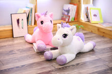 Lade das Bild in den Galerie-Viewer, XXL Einhorn Stofftier - Süße Einhörner Kuscheltiere (60-110cm) kaufen
