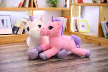 Lade das Bild in den Galerie-Viewer, XXL Einhorn Stofftier - Süße Einhörner Kuscheltiere (60-110cm) kaufen
