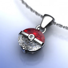 Lade das Bild in den Galerie-Viewer, Pokemon Pokeball Halskette mit Anhänger kaufen
