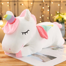 Lade das Bild in den Galerie-Viewer, XXL Einhorn Stofftier - Süßes Einhorn Plüschtier kaufen
