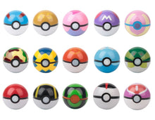 Lade das Bild in den Galerie-Viewer, Pokeball Kollektion mit 15 Bällen und 15 Figuren kaufen
