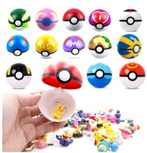 Lade das Bild in den Galerie-Viewer, Pokeball Kollektion mit 15 Bällen und 15 Figuren kaufen
