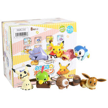 Lade das Bild in den Galerie-Viewer, Mimikyu Eevee Ditto Slowbro Sentret Piplup Natu 8er Set Pokemon Figuren kaufen
