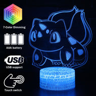 Pocket Monster Bisaknosp 3D Nachttischlampe mit 16 wechselnden Farben kaufen