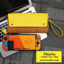 Lade das Bild in den Galerie-Viewer, Leder Schutztasche Pokemon Pikachu Design für Switch Konsolen kaufen
