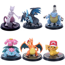 Lade das Bild in den Galerie-Viewer, Pokemon 6er Figuren Set Pikachu Mewtwo Charizard Venusaur Blastoise kaufen
