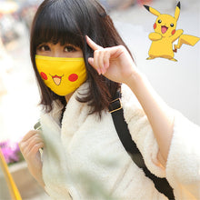 Lade das Bild in den Galerie-Viewer, Pokemon Pikachu Gesichtsmaske / Cosplay Baumwolle kaufen

