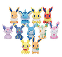 Lade das Bild in den Galerie-Viewer, Eevee / Evoli Kawaii Plüsch Pokemon (Vaporeon Espeon Umbreon Leafeon) kaufen
