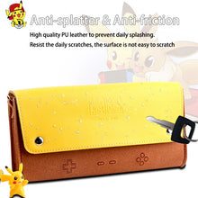 Lade das Bild in den Galerie-Viewer, Leder Schutztasche Pokemon Pikachu Design für Switch Konsolen kaufen
