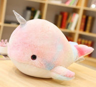 XXL Regenbogen Einhorn Wal - Narwal Kuscheltier (75cm) kaufen