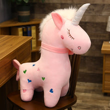 Lade das Bild in den Galerie-Viewer, Liebliche Einhorn Kuscheltiere mit Herzchen (30cm - 60cm) kaufen
