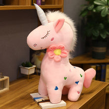 Lade das Bild in den Galerie-Viewer, Liebliche Einhorn Kuscheltiere mit Herzchen (30cm - 60cm) kaufen
