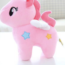 Lade das Bild in den Galerie-Viewer, Zuckersüße Einhorn Kuscheltiere mit Herzchen Deko (25cm oder 30cm) kaufen
