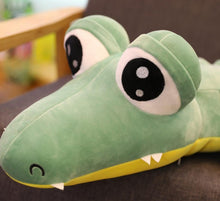 Lade das Bild in den Galerie-Viewer, XXL 170cm Cartoon Krokodil Stofftier XXL Kroko Kuscheltier kaufen
