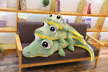 Lade das Bild in den Galerie-Viewer, XXL 170cm Cartoon Krokodil Stofftier XXL Kroko Kuscheltier kaufen
