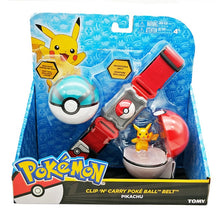 Lade das Bild in den Galerie-Viewer, Pokemon Trainer Set mit Gürtel, Pokeball, Tasche und Figur kaufen
