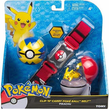 Lade das Bild in den Galerie-Viewer, Pokemon Trainer Set mit Gürtel, Pokeball, Tasche und Figur kaufen

