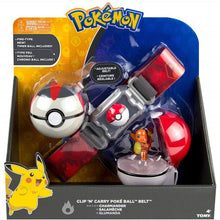 Lade das Bild in den Galerie-Viewer, Pokemon Trainer Set mit Gürtel, Pokeball, Tasche und Figur kaufen
