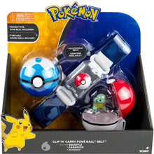 Lade das Bild in den Galerie-Viewer, Pokemon Trainer Set mit Gürtel, Pokeball, Tasche und Figur kaufen
