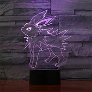 Eevee / Evoli 3D LED Lampe (9 Motive) Nachtlicht, Tischlampe kaufen