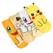 Lade das Bild in den Galerie-Viewer, Pokemon Pikachu, Charmander, Enton oder Schiggy Socken kaufen
