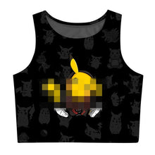Lade das Bild in den Galerie-Viewer, Pokemon Pikachu, Pummeluff, Bisasam u. a. Top, Tops, Shirt kaufen
