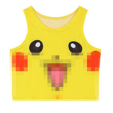 Lade das Bild in den Galerie-Viewer, Pokemon Pikachu, Pummeluff, Bisasam u. a. Top, Tops, Shirt kaufen
