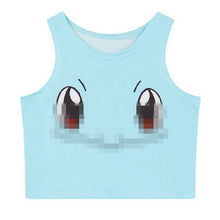 Lade das Bild in den Galerie-Viewer, Pokemon Pikachu, Pummeluff, Bisasam u. a. Top, Tops, Shirt kaufen

