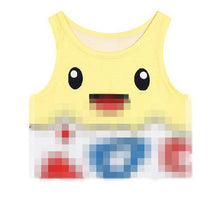 Lade das Bild in den Galerie-Viewer, Pokemon Pikachu, Pummeluff, Bisasam u. a. Top, Tops, Shirt kaufen
