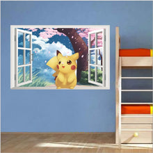 Lade das Bild in den Galerie-Viewer, Pokemon Go Kawaii Pikachu Wandsticker kaufen
