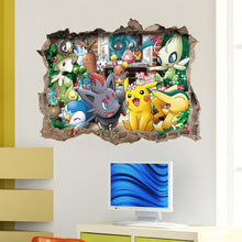 Lade das Bild in den Galerie-Viewer, 3D Pokemon Detektiv Pikachu Wand Sticker (45cm*60cm) kaufen
