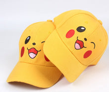 Lade das Bild in den Galerie-Viewer, Pikachu Cosplay Pokemon Mütze Cap Base Ball Cap für Kinder oder Erwachsene kaufen
