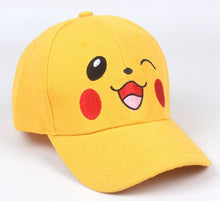 Lade das Bild in den Galerie-Viewer, Pikachu Cosplay Pokemon Mütze Cap Base Ball Cap für Kinder oder Erwachsene kaufen
