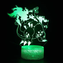 Lade das Bild in den Galerie-Viewer, Dynamax Glurak Charizard 3D Lampe Nachtlicht kaufen
