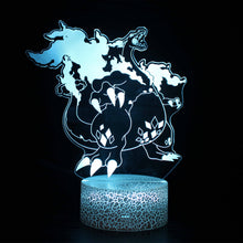 Lade das Bild in den Galerie-Viewer, Dynamax Glurak Charizard 3D Lampe Nachtlicht kaufen
