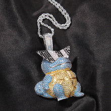 Lade das Bild in den Galerie-Viewer, Schiggy Squritle - Stylishe Pokemon Hip Hop Hals Kette kaufen
