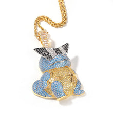 Lade das Bild in den Galerie-Viewer, Schiggy Squritle - Stylishe Pokemon Hip Hop Hals Kette kaufen
