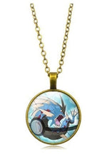 Lade das Bild in den Galerie-Viewer, Pokemon Pikachu Halskette mit Anhänger (viele Motive) kaufen
