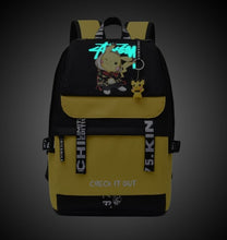 Lade das Bild in den Galerie-Viewer, Großer Pokemon Schulrucksack mit USB Ladebuchse im Pikachu Look kaufen
