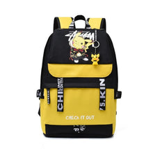 Lade das Bild in den Galerie-Viewer, Großer Pokemon Schulrucksack mit USB Ladebuchse im Pikachu Look kaufen
