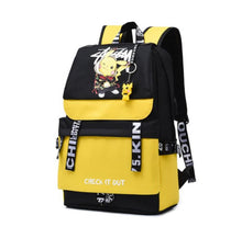 Lade das Bild in den Galerie-Viewer, Großer Pokemon Schulrucksack mit USB Ladebuchse im Pikachu Look kaufen
