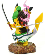 Lade das Bild in den Galerie-Viewer, Pikachu Anime Kawaii Cosplay Roronoa Zoro Pokemon Figur (ca. 10cm) kaufen
