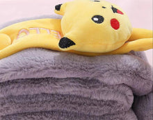 Lade das Bild in den Galerie-Viewer, Pikachu Kinder Winter Schal kaufen
